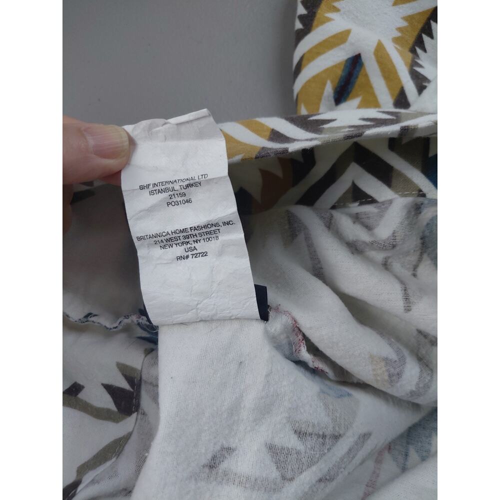 Pendleton White Sands Cotton Standard Flannel Pillowcase Southwest Cozy Vintage - Picture 4 of 5